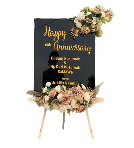 Papan Bunga Akrilik Plompong